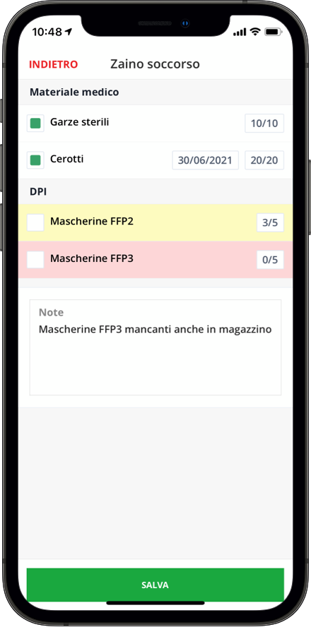 Checkliste am Smartphone ausfüllen