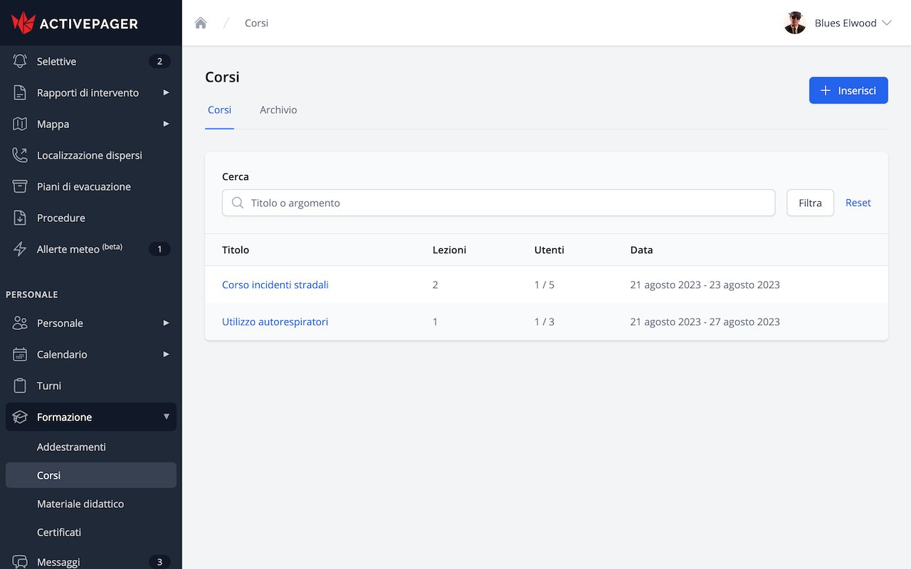 panoramica globale della formazione