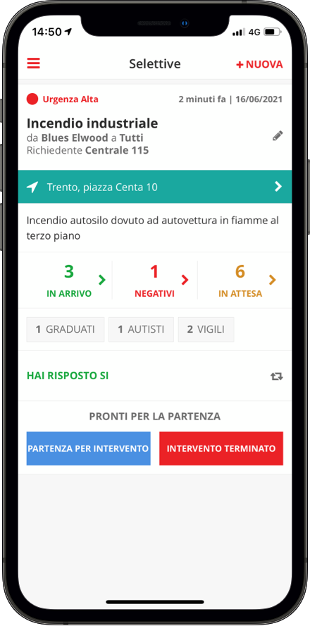 Smartphone-Oberfläche für Antworten in Echtzeit